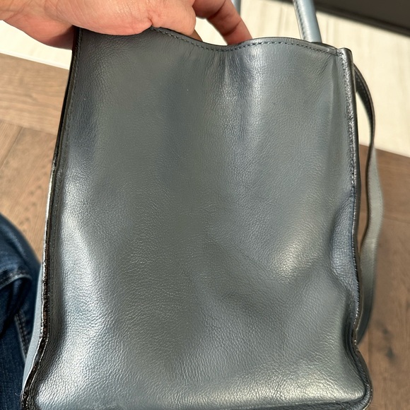 Authentic Prada Glacé Calf Twin Pocket Tote Bag, Dark Blue (Marine) - Repainted - Picture 15 of 15